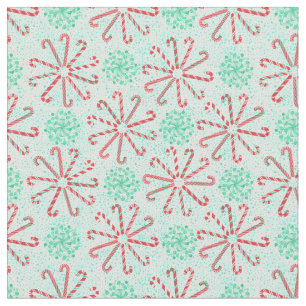 Candy canes  fabric