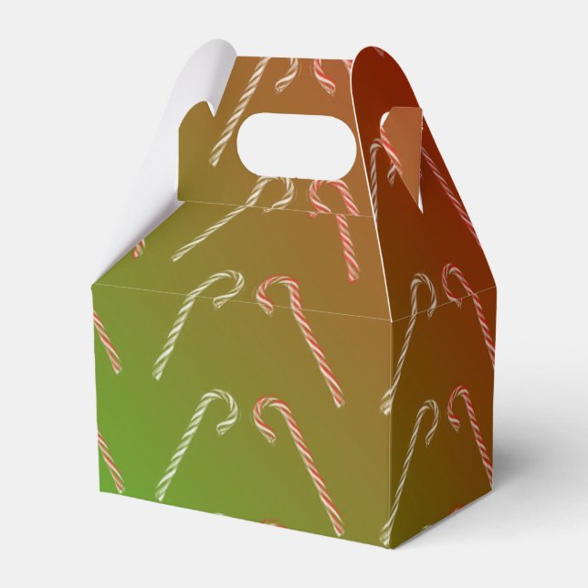 Candy Canes Favour Box (Front Side)