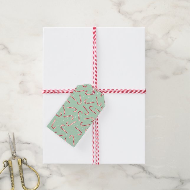 Candy Canes Gift Tags (With Twine)