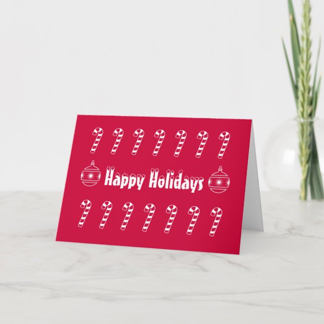 Candy Canes Holiday Card (Front)