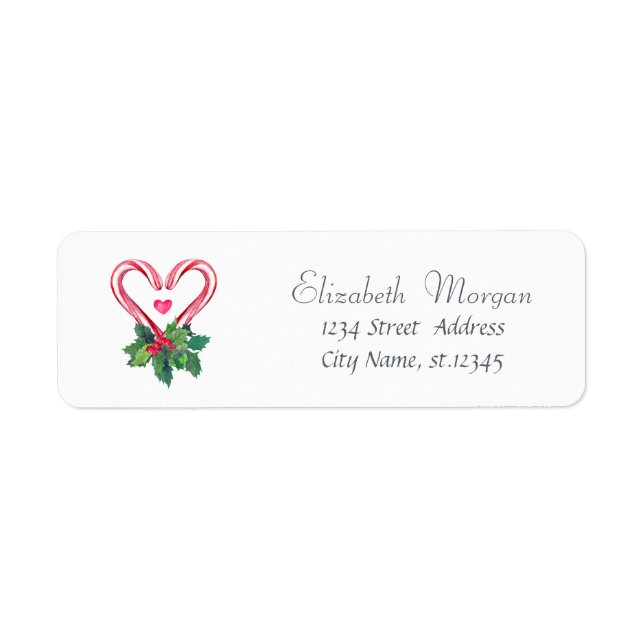 Candy Canes,Holly Berry Holiday,Christmas (Front)