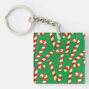 Candy Canes Key Ring