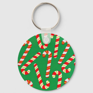 Candy Canes Key Ring