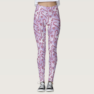 Candy canes leggings