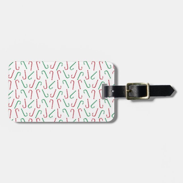 Candy Canes Luggage Tag (Front Horizontal)