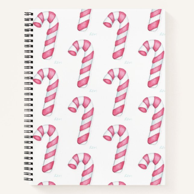 Candy Canes Notebook (Front)