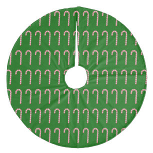 Candy Canes on Green Tree Skirt