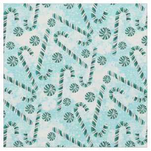 Candy Canes Peppermint Christmas Fabric