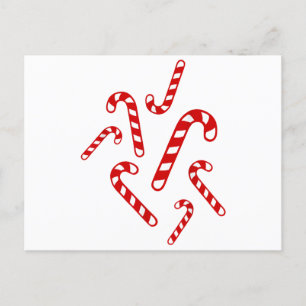 Candy canes postcard