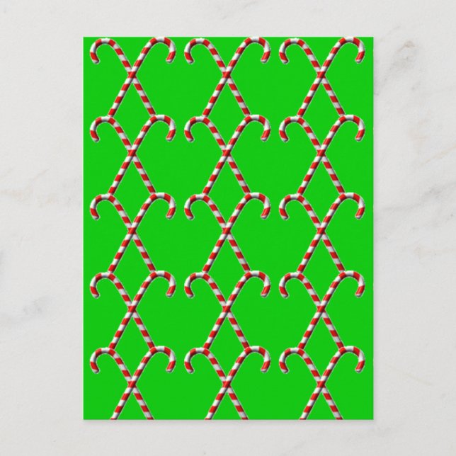 Candy Canes Postcard (Front)