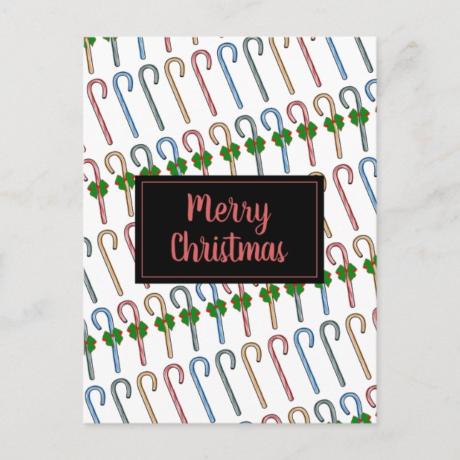 Candy Canes Postcard (Front)
