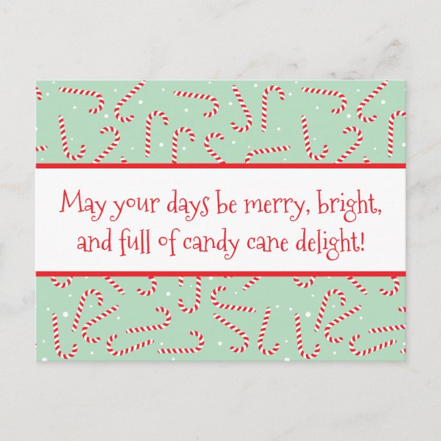 Candy Canes Postcard (Front)