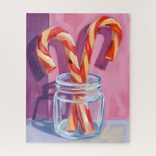 Candy Canes   Vintage Christmas Jigsaw Puzzle