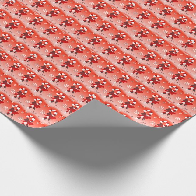 Candy Canes Wrapping Paper (Corner)