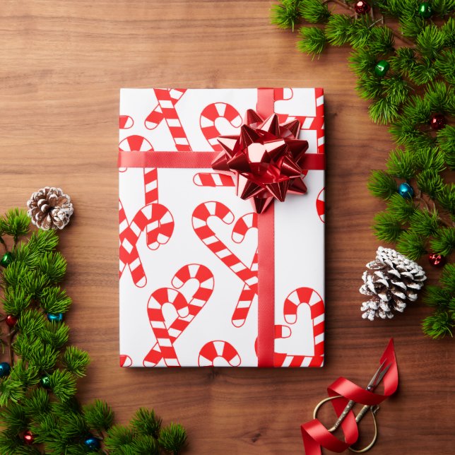 Candy Canes  Wrapping Paper (Holiday Gift)