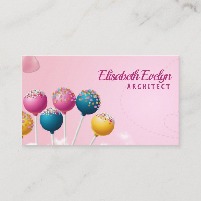 Candy Cartoon Business Card (Front)