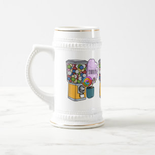 Candy cartoon illustration  beer stein