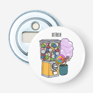 Candy cartoon illustration bottle opener