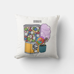 Candy cartoon illustration cushion