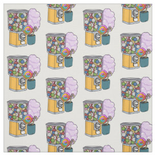 Candy cartoon illustration fabric