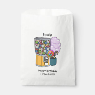 Candy cartoon illustration favour bags