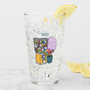 Candy cartoon illustration glass