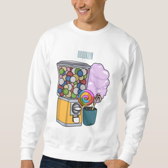 Candy cartoon illustration   sweatshirt (Front)