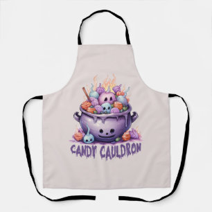 Candy Cauldron – Pastel Purple Halloween Treats Apron
