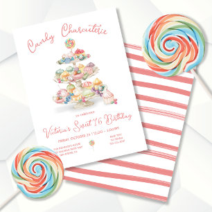 Candy Charcuterie Tiered Tray Birthday Party Invitation