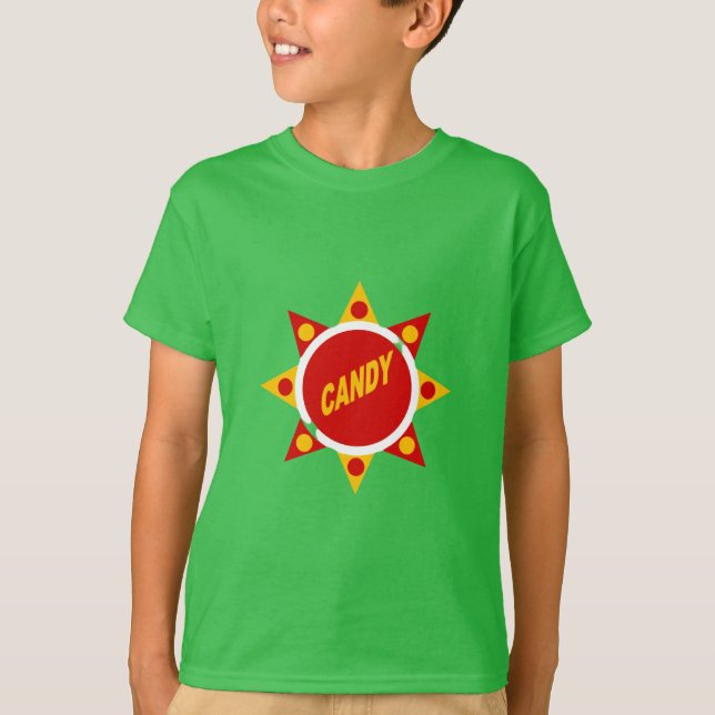 CANDY children's green shirt (Front)