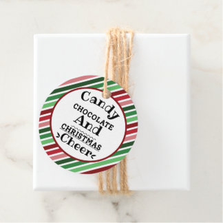 Candy Chocolate and Christmas Cheer Favour Tags