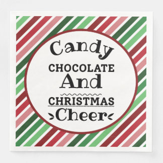 Candy Chocolate and Christmas Cheer Napkin