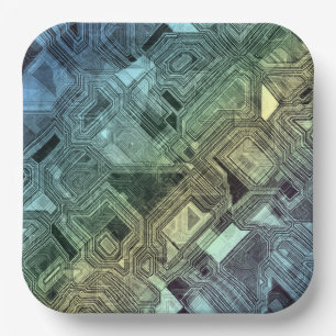candy circuits - lemon lime : paper plate