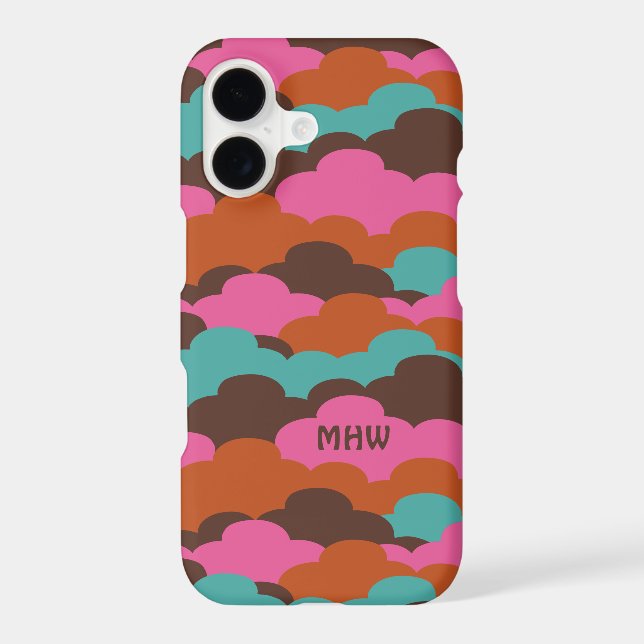 Candy Clouds custom monogram phone cases (Back)