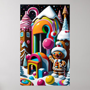 Candy-Coated Christmas Greeter - Ken Gauge Art Poster