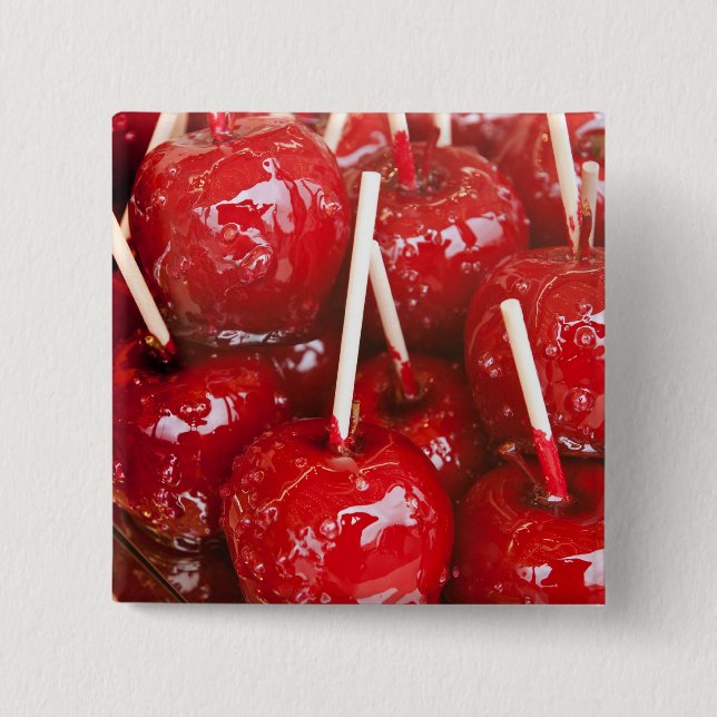 Candy coated fruit at the Stuttgart Beer Festiva 15 Cm Square Badge (Front)