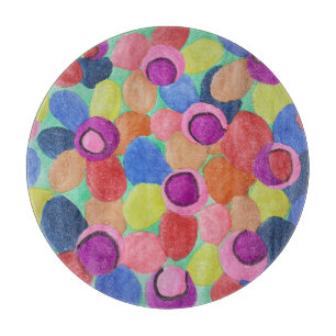 Candy Color Flowers Chopping Board