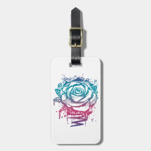 Candy Colour Rose Luggage Tag