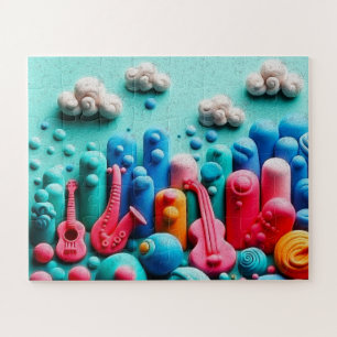 Candy Coloured Instruments Jigsaw Puzzle