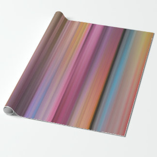 Candy Coloured Motion Blur Designed Wrapping Paper
