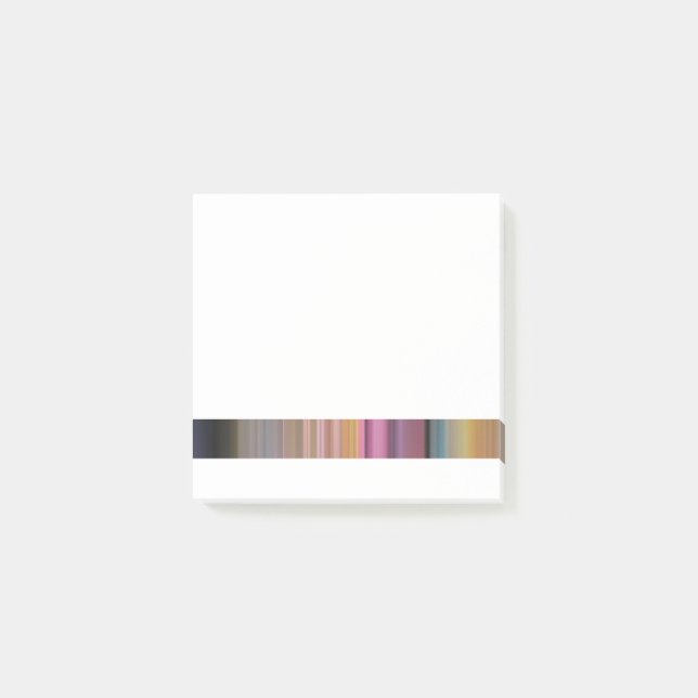 Candy Coloured Motion Blur Stripe Design Post-it Notes (Front)