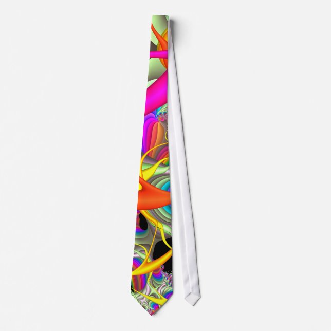 Candy Colours Fractal Tie (Front)