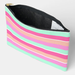 Candy Colours Stripes Accessory Pouch