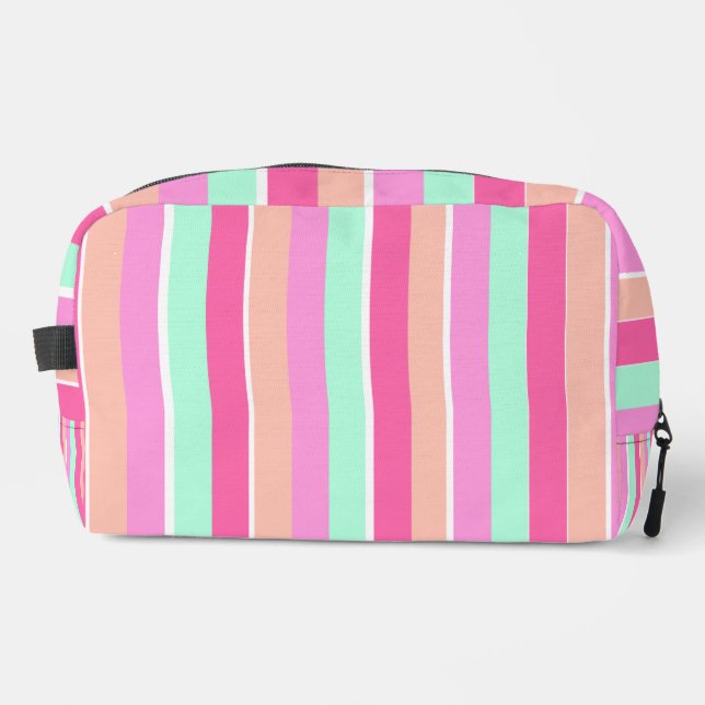 Candy Colours Stripes Dopp Kit (Front)