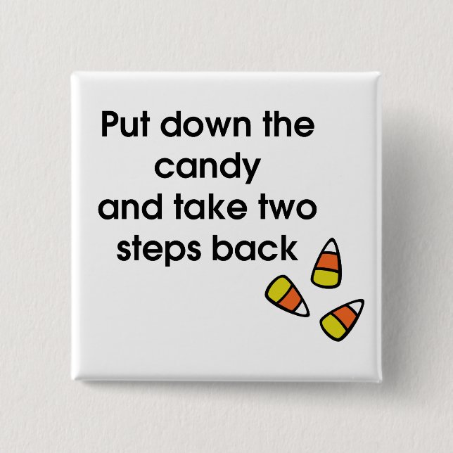 Candy Corn 15 Cm Square Badge (Front)