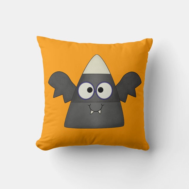 Candy Corn Bat Cushion (Front)