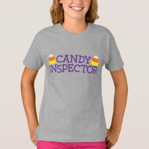 Candy Corn, Candy Inspector Fun Halloween T-Shirt