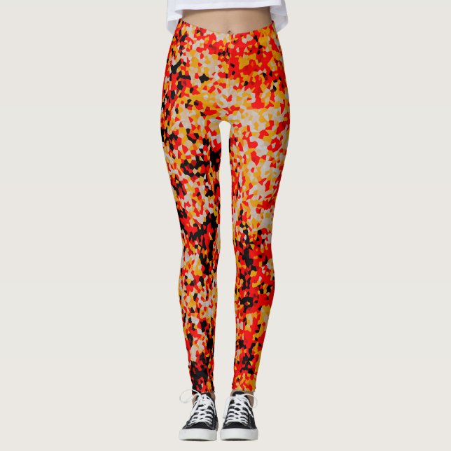 Candy Corn Confetti Leggings (Front)