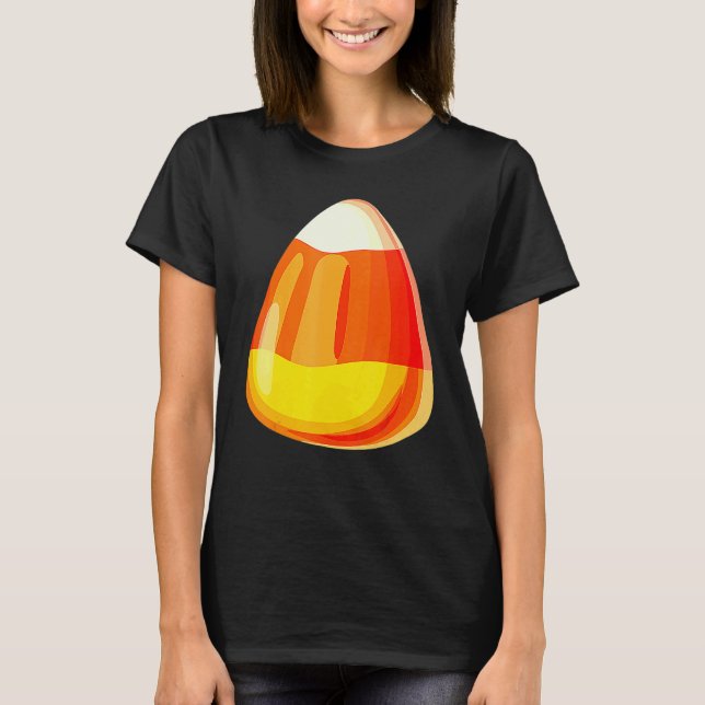 Candy Corn Costume Last Minute Lazy Party T-Shirt (Front)