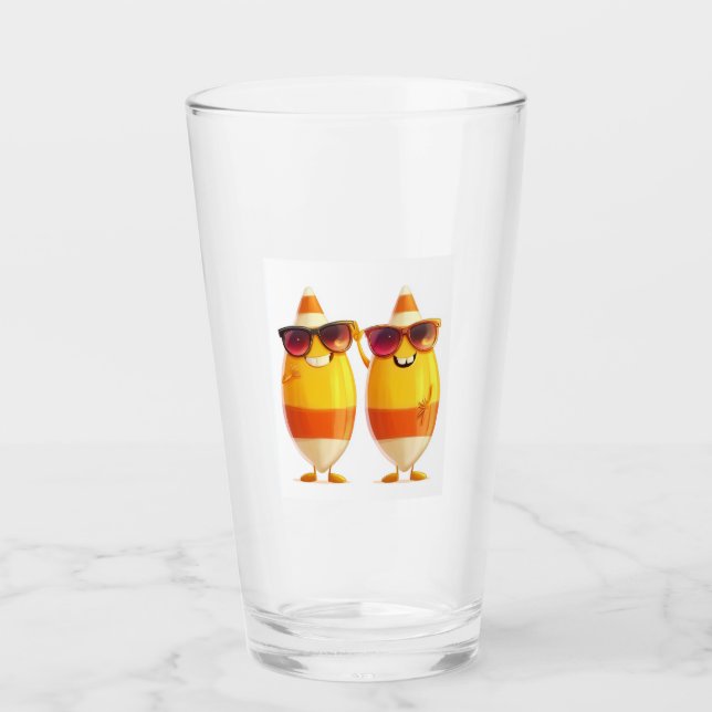  Candy Corn Crew Glass (Front)